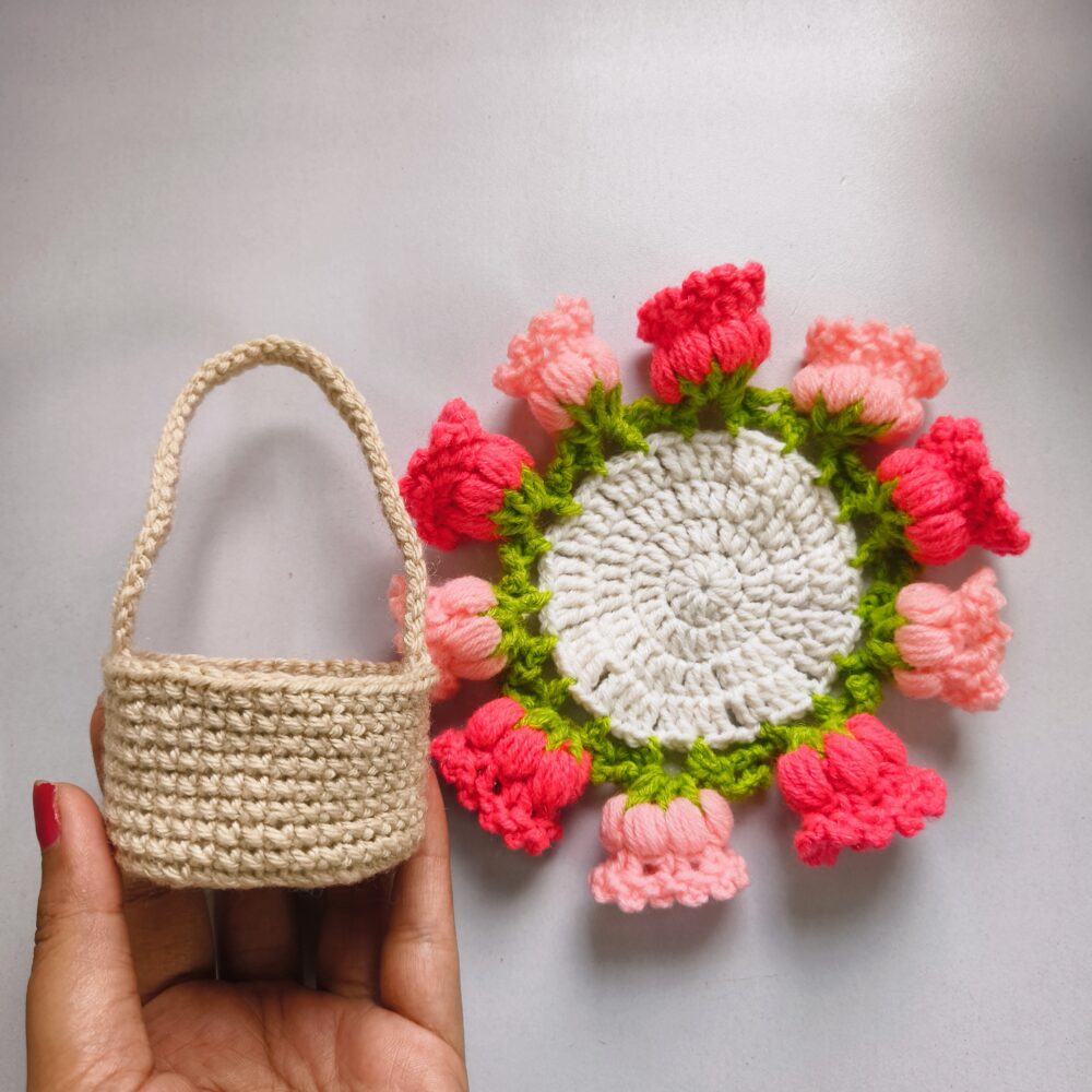 Crochet Collection crochet coaster basket