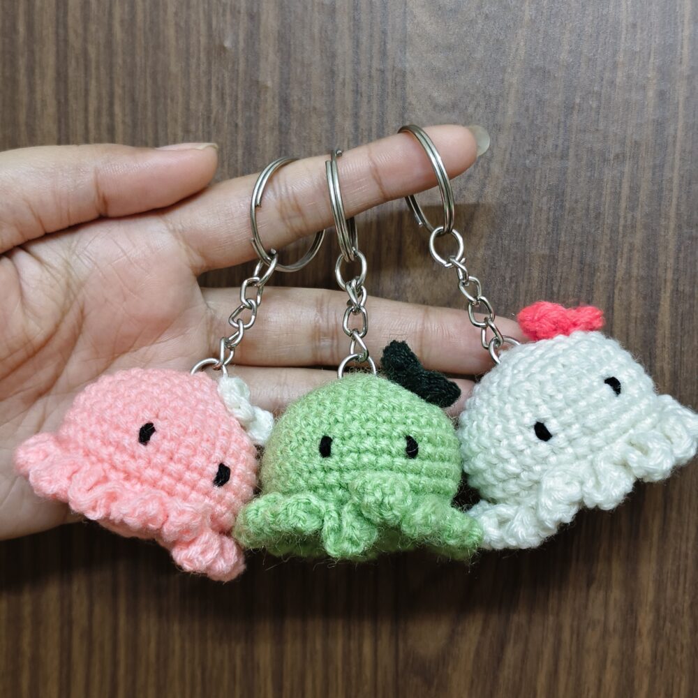 Crochet Collection cute octopus keychain