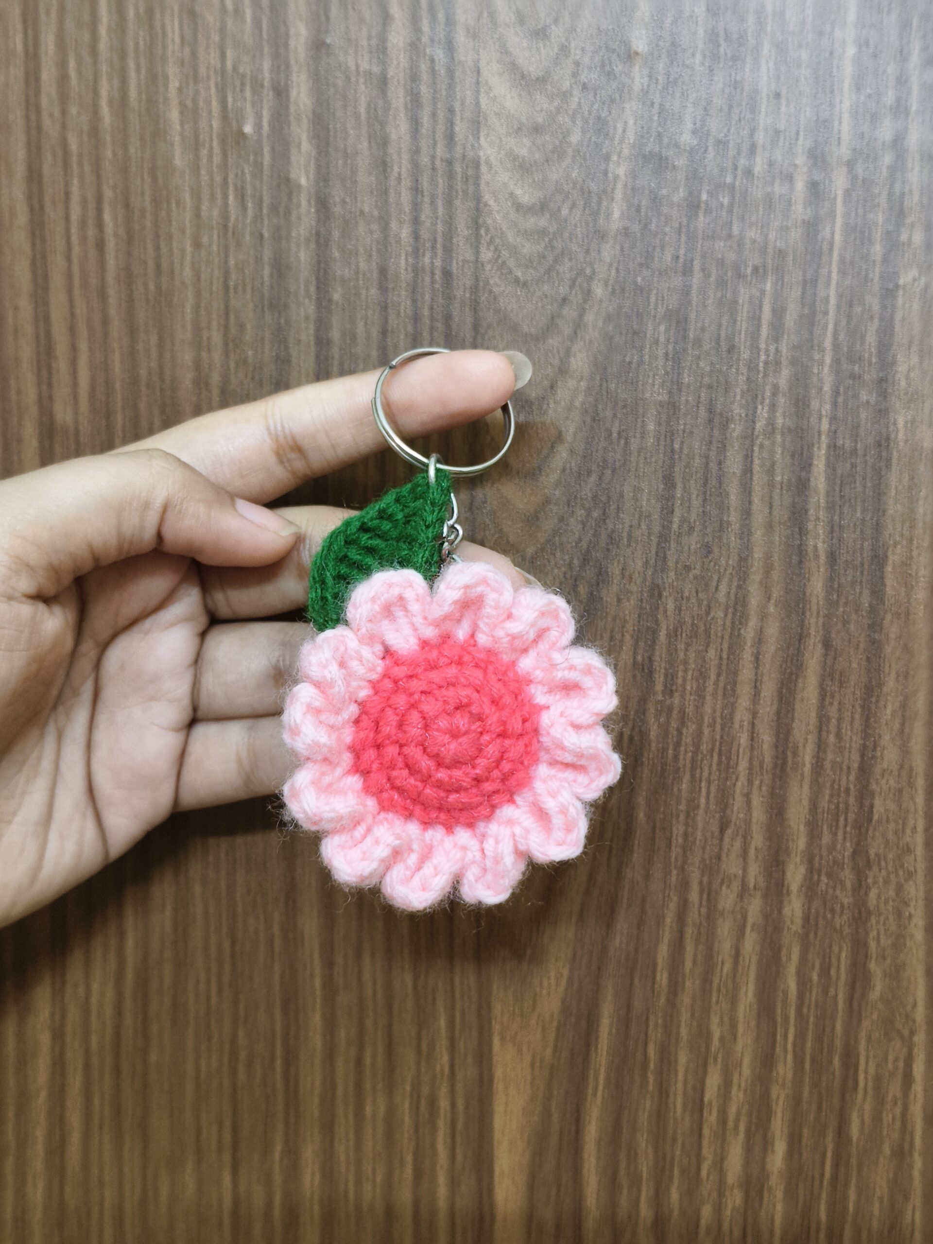 crochet flower keychain crochet flower keychain