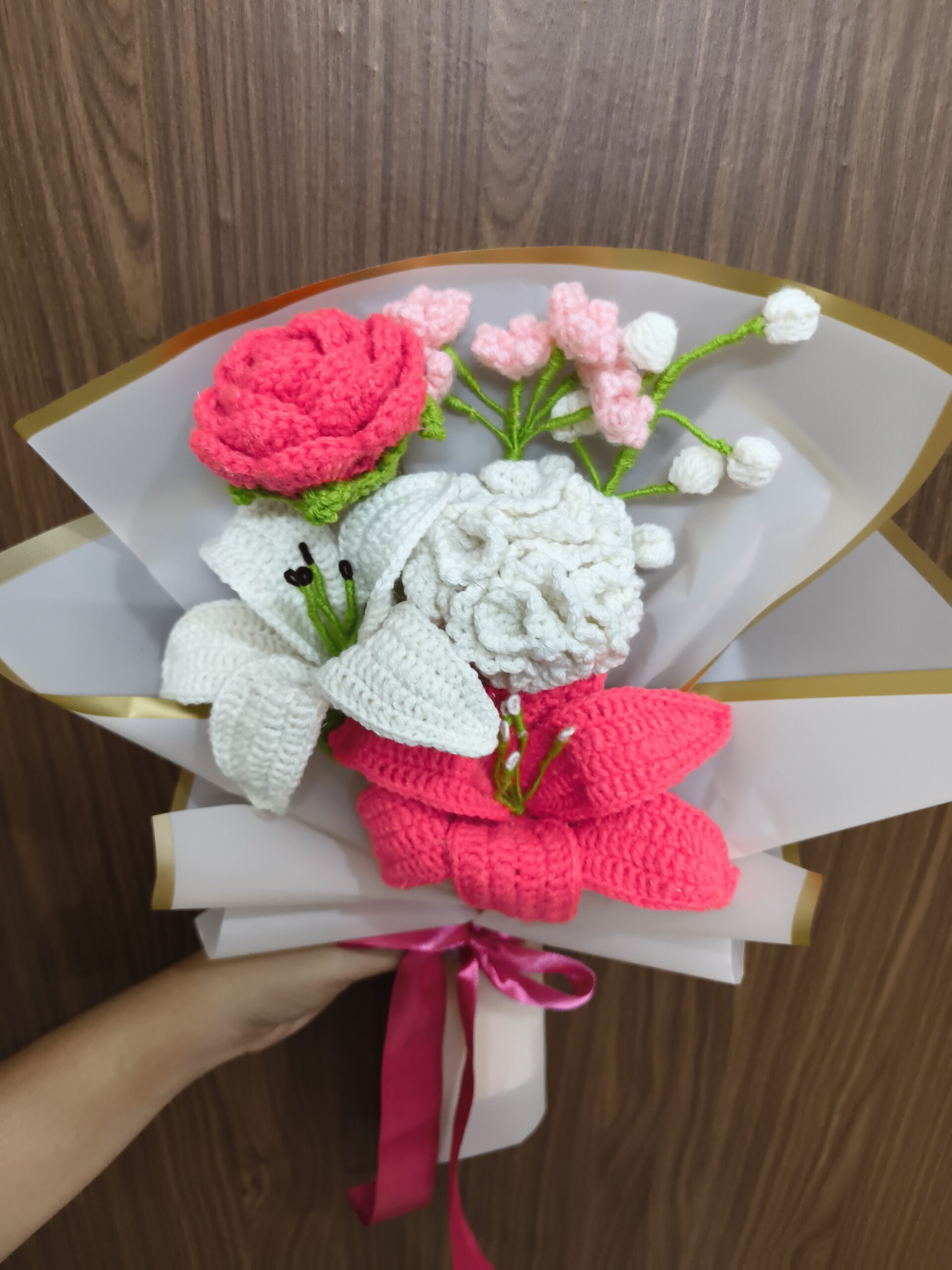 Lily, Carnation bouquet - Image 2