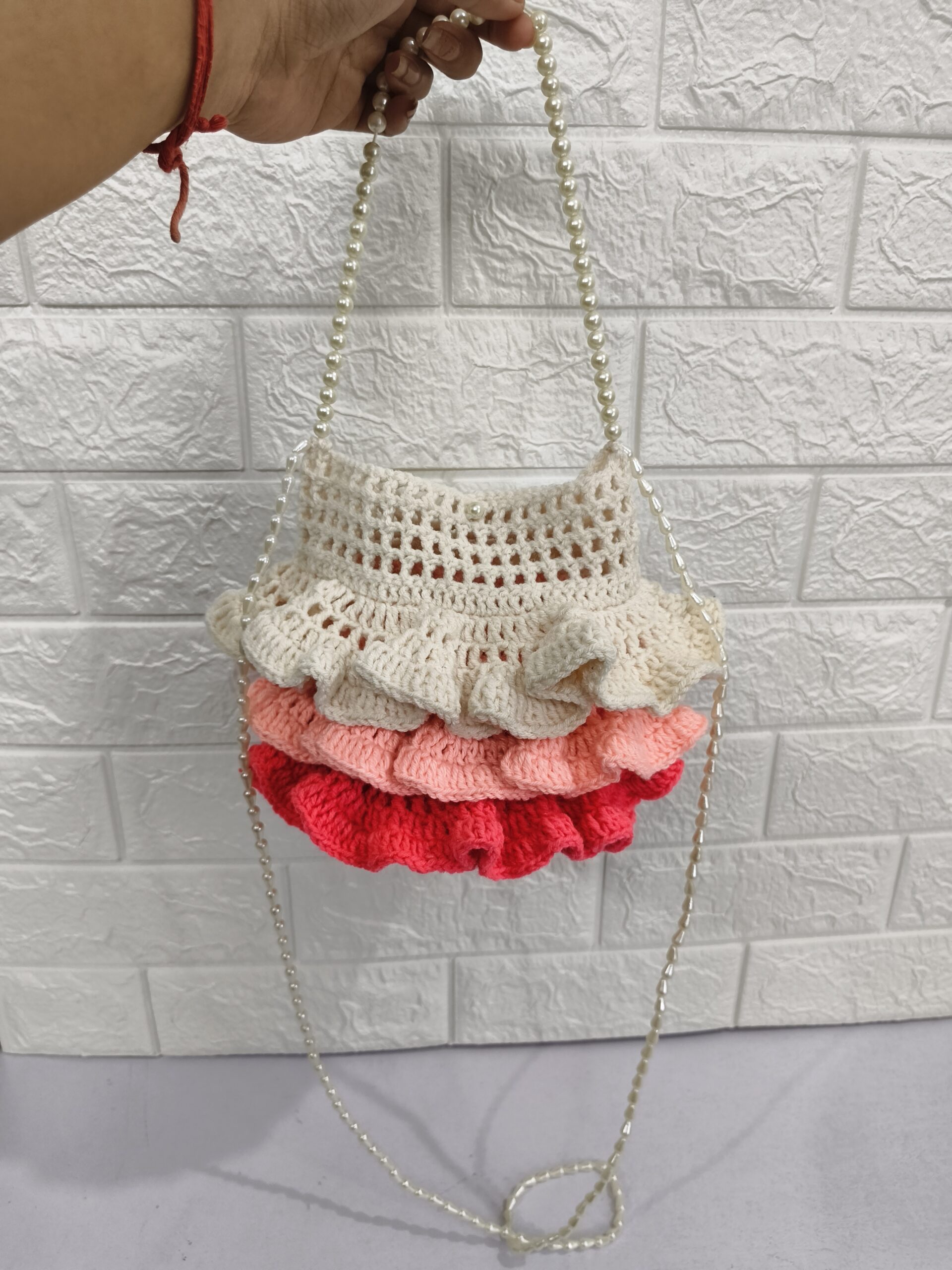pearl ruffle bag pearl ruffle bag